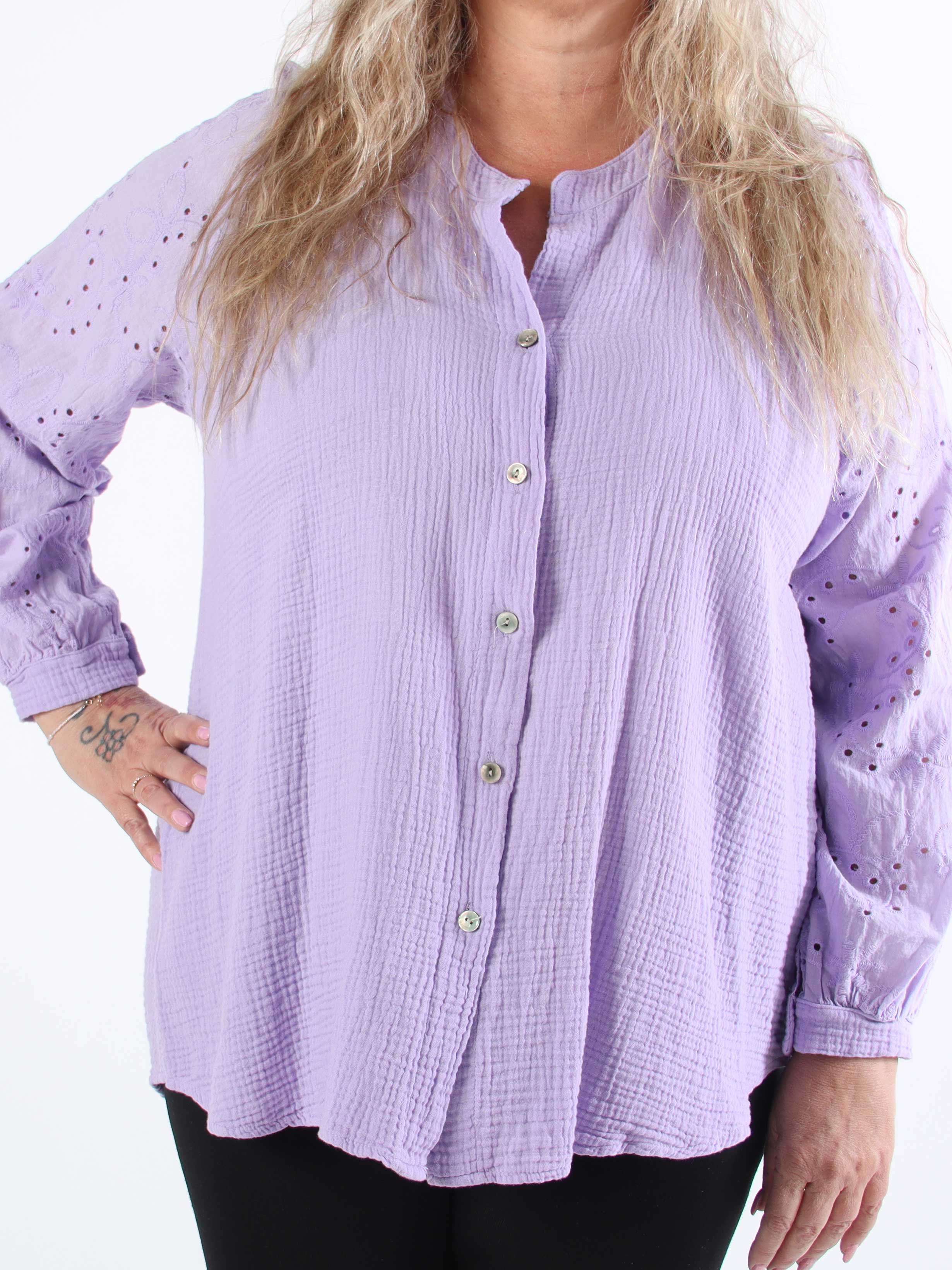 Sandrini - Mjuk bomullsskjorta i plus size